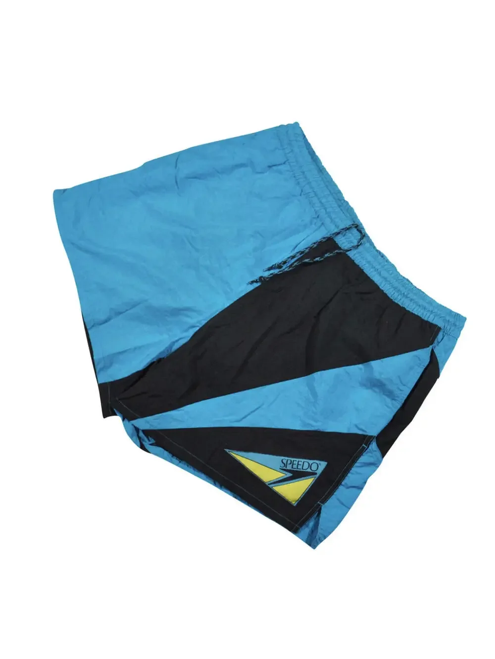 Vintage Speedo 90s Blue Black Swim Swimsuit Size Large (35-36)